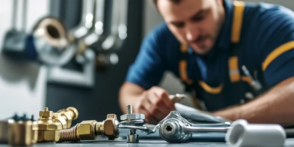 kingdombasedplumbing_blog_a_plumber_with_different_plumbing materials