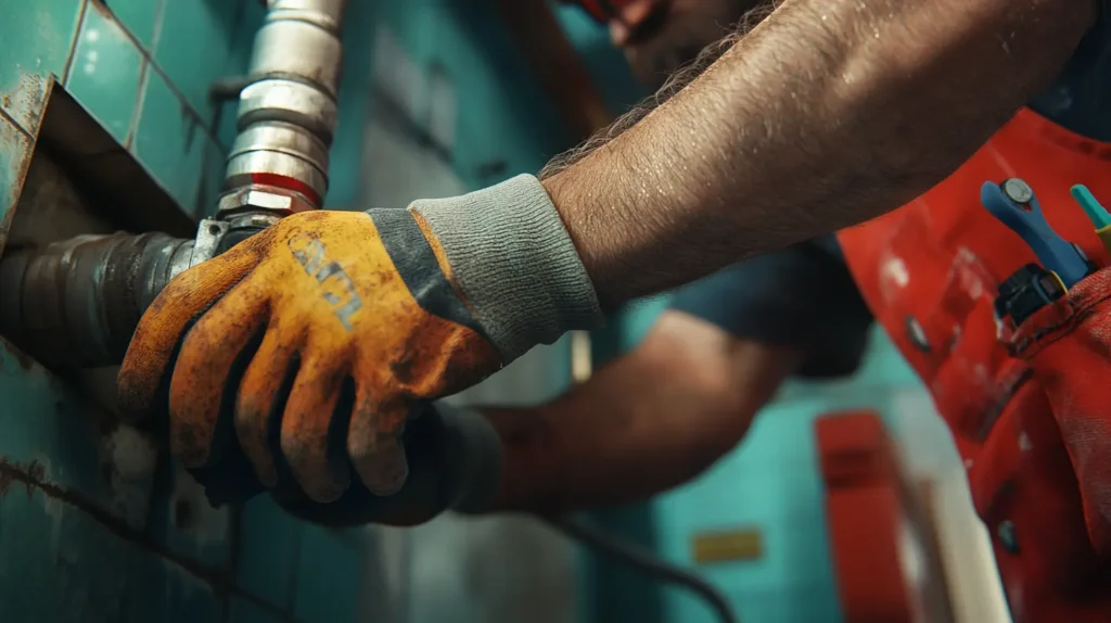 photo_of_a_plumber_adding_a_patch to a plumbing pipe