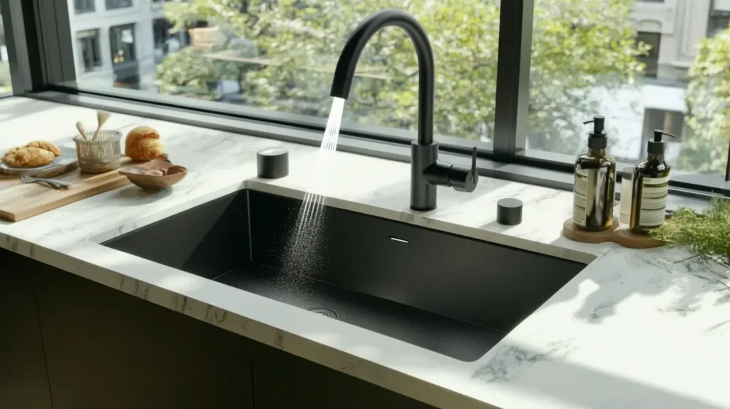 kingdombasedplumbing_blog_a_sleek_matte-black_touchless_kitchen