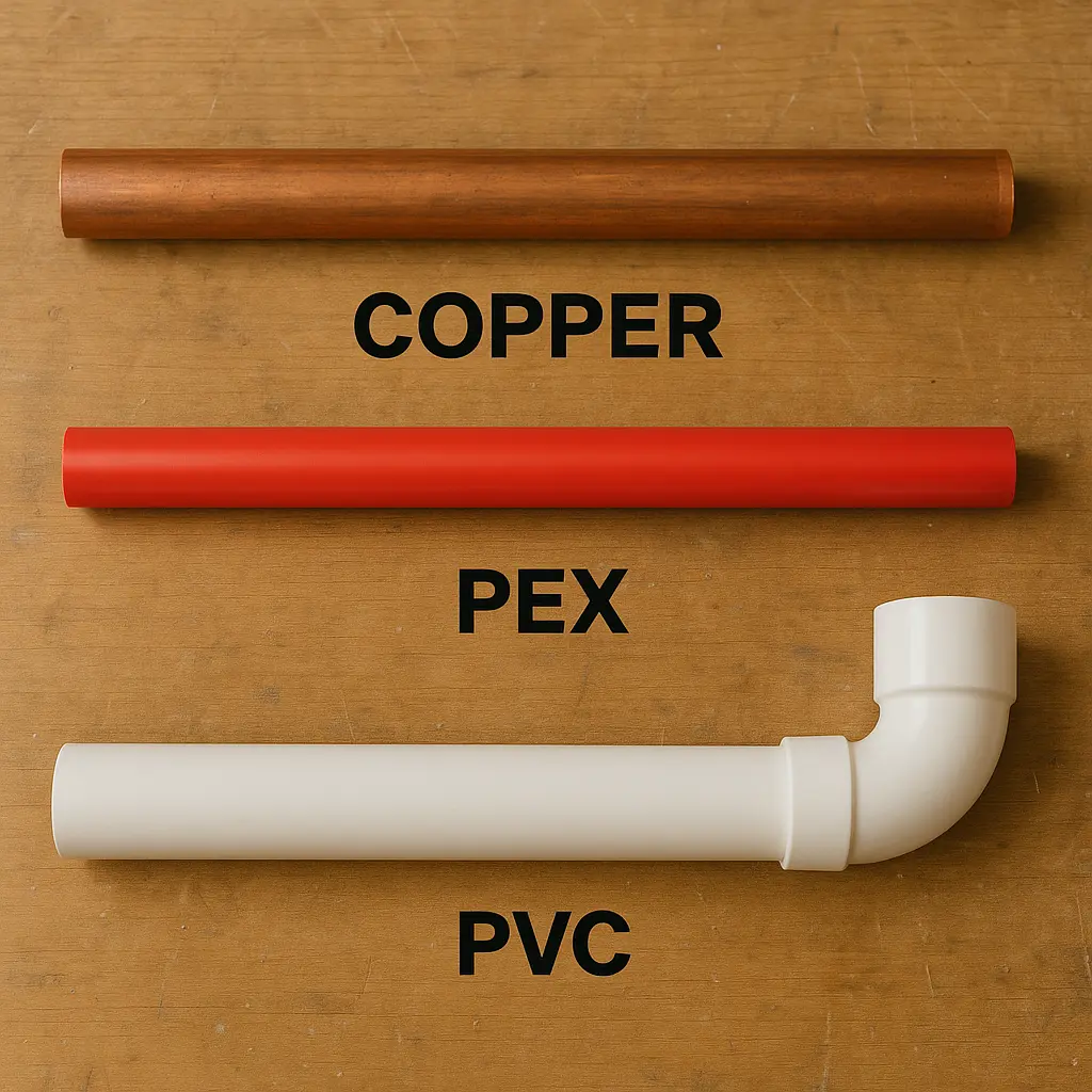 kingdombasedplumbing_blog_ pvc, copper and different pipes