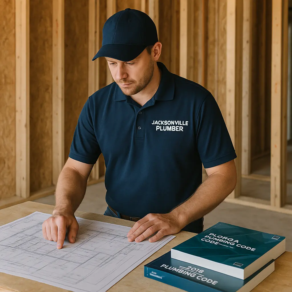 kingdombasedplumbing_blog_a jacksonville plumber inspecting plumbing permits