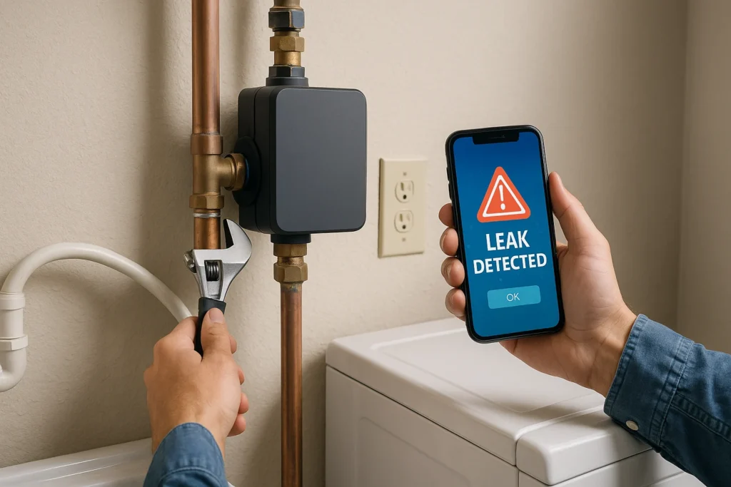 kingdombasedplumbing_blog_a mobile app detecting a leak